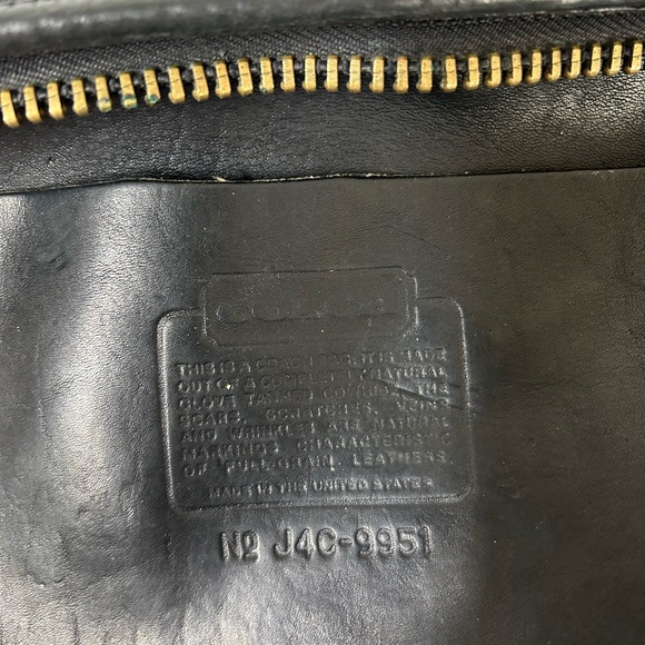 Vintage Coach Legacy Hobo 1991 Black Leather Crossbody large - Picture 8 of 16